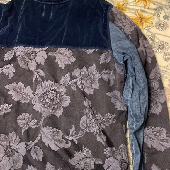 Vintage Marsha Sport denim patch work zip up jacket - Picture 6 of 8